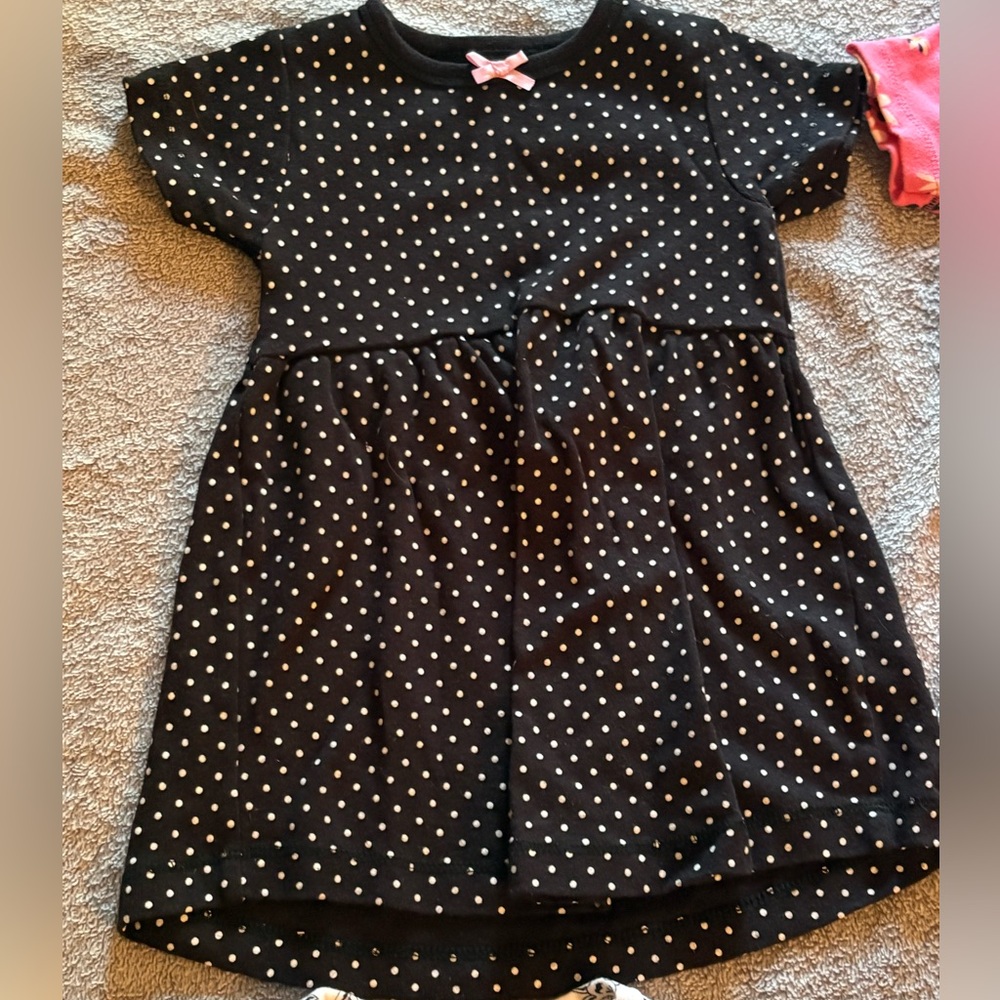 Hudson Baby HB Lot Of 4 Dresses Size 24 Months Floral Stripes Polka Dots - Picture 4 of 10
